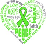 Lymphoma Heart Words Shirts Lymphoma Heart Words Shirts