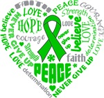 Kidney Cancer Heart Words Shirts Kidney Cancer Heart Words Shirts