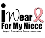Endometrial Cancer (Niece) T-Shirts Endometrial Cancer (Niece) T-Shirts