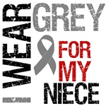 I Wear Grey (Niece) Brain Cancer T-Shirts I Wear Grey (Niece) Brain Cancer T-Shirts