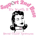 2nd Base Breast Cancer Retro Shirts 2nd Base Breast Cancer Retro Shirts