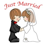 Cute Just Married Gifts and Apparel Cute Just Married Gifts and Apparel