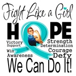 Fight We Can Do It Ovarian Cancer Shirts Fight We Can Do It Ovarian Cancer Shirts
