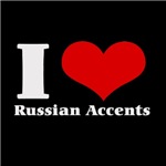 I Love (Heart) russian accents