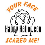 Your Face Scared Me Funny Halloween T-Shirts Gifts