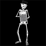 Skeleton Scrubboard Player Skeleton Scrubboard Player