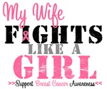 My Wife Fights Like a Girl Breast Cancer Shirts My Wife Fights Like a Girl Breast Cancer Shirts