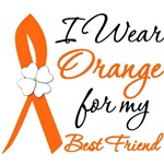 I Wear Orange Flower Best Friend Leukemia Shirts I Wear Orange Flower Best Friend Leukemia Shirts