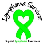 Lymphoma Survivor Heart Ribbon T-Shirts & Gifts Lymphoma Survivor Heart Ribbon T-Shirts & Gifts