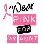 I Wear Pink Ribbon For My Aunt Label T-Shirts I Wear Pink Ribbon For My Aunt Label T-Shirts