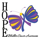 Butterfly Hope Bladder Cancer Shirts Butterfly Hope Bladder Cancer Shirts