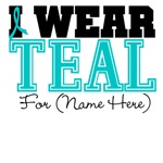 Custom Teal Ovarian Cancer Shirts Custom Teal Ovarian Cancer Shirts