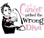 Breast Cancer Picked The Wrong Diva Shirts Breast Cancer Picked The Wrong Diva Shirts