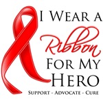 Blood Cancer I Wear a Ribbon For My Hero Blood Cancer I Wear a Ribbon For My Hero