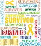 Survivor Colorful Childhood Cancer Shirts Survivor Colorful Childhood Cancer Shirts