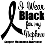 I Wear Black Ribbon (Nephew) Melanoma T-Shirts I Wear Black Ribbon (Nephew) Melanoma T-Shirts