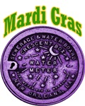 Water Meter Lid Mardi Gras