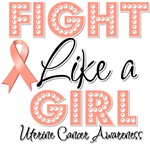 Uterine Cancer Fight Like a Girl Shirts Uterine Cancer Fight Like a Girl Shirts