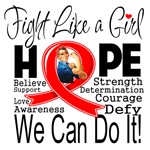 AIDS Hope Fight Like a Girl Shirts AIDS Hope Fight Like a Girl Shirts