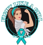 Ovarian Cancer Fight Like A Girl Rosie Shirts Ovarian Cancer Fight Like A Girl Rosie Shirts