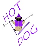 Hotdog Skiing Pug