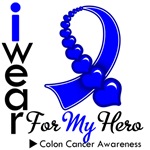 I Wear Blue For My Hero Colon Cancer Shirts I Wear Blue For My Hero Colon Cancer Shirts