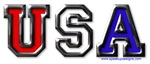 USA Black Chrome 3D USA Black Chrome 3D