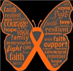 Kidney Cancer Butterfly Collage of Words Shirts Kidney Cancer Butterfly Collage of Words Shirts