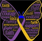 Bladder Cancer Butterfly Collage of Words Shirts Bladder Cancer Butterfly Collage of Words Shirts