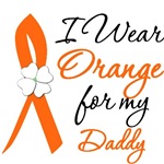 I Wear Orange Flower Daddy Leukemia Shirts I Wear Orange Flower Daddy Leukemia Shirts