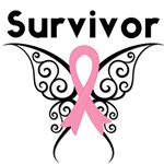 Tribal Butterfly Breast Cancer Survivor Shirts Tribal Butterfly Breast Cancer Survivor Shirts