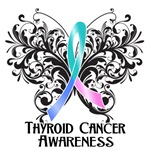 Butterfly Floral Thyroid Cancer Shirts Butterfly Floral Thyroid Cancer Shirts