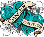 Ovarian Cancer Survivor Double Heart Shirts Ovarian Cancer Survivor Double Heart Shirts