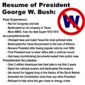 Resume of President George W. Bush