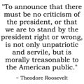 Quote from President Theodore Roosevelt on patriotism.