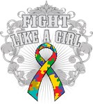 Autism Fight Like A Girl Deco Shirts Autism Fight Like A Girl Deco Shirts