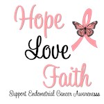 Endometrial Cancer Hope Awareness T-Shirts Endometrial Cancer Hope Awareness T-Shirts
