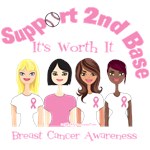 Support 2nd Base Breast Cancer Shirts Support 2nd Base Breast Cancer Shirts