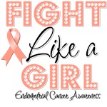 Fight Like a Girl Endometrial Cancer Shirts Fight Like a Girl Endometrial Cancer Shirts