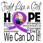 Fibromyalgia Hope Fight Like a Girl Shirts Fibromyalgia Hope Fight Like a Girl Shirts