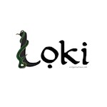 Loki with snake Loki with snake