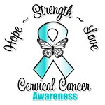 Hope Love Strength Cervical Cancer Shirts Hope Love Strength Cervical Cancer Shirts