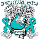 Remission Rocks Ovarian Cancer Shirts Remission Rocks Ovarian Cancer Shirts
