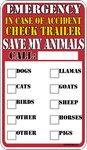 Emergency Pet Stickers Emergency Pet Stickers