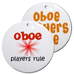 OBOE AND BASSOON Christmas Ornaments