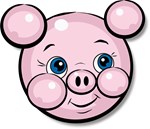 Pink Pig Cute Face Cartoon T-shirts & Gifts Pink Pig Cute Face Cartoon T-shirts & Gifts