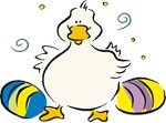 Easter Duck with Eggs T-shirts & Gifts Easter Duck with Eggs T-shirts & Gifts