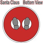 Santa Claus Bottom View Santa Claus Bottom View