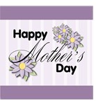 Happy Mother's Day Purple Flowers T-shirts Gifts Happy Mother's Day Purple Flowers T-shirts Gifts