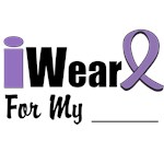 I Wear Violet Ribbon Hodgkin's Shirts & Gifts I Wear Violet Ribbon Hodgkin's Shirts & Gifts